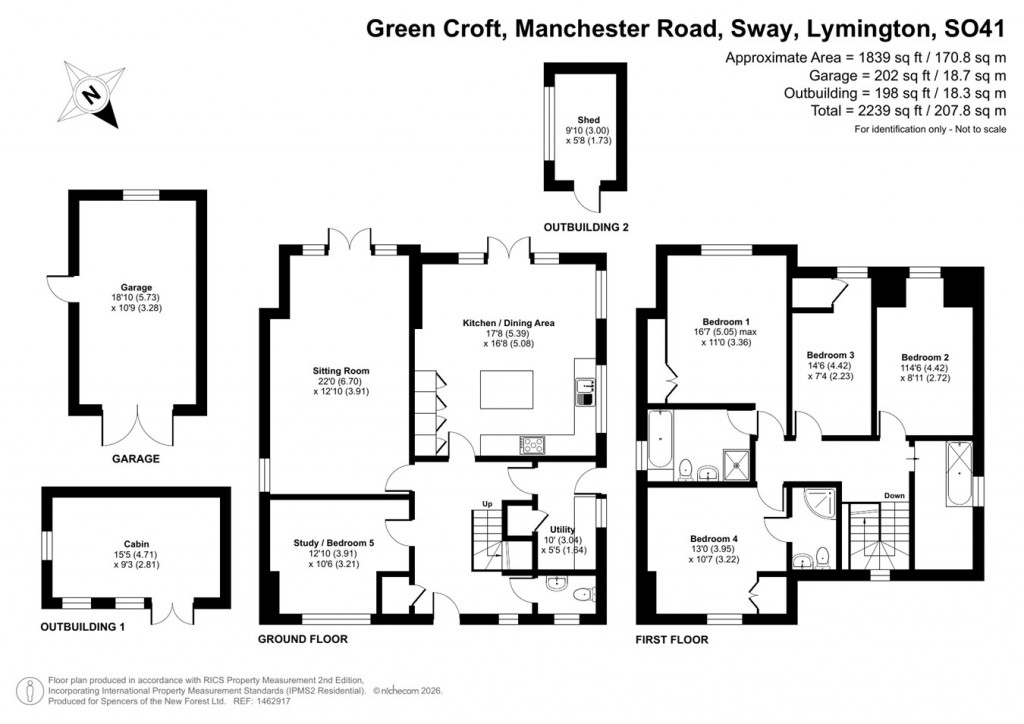 Floorplans For Manchester Road, Sway, Lymington, SO41