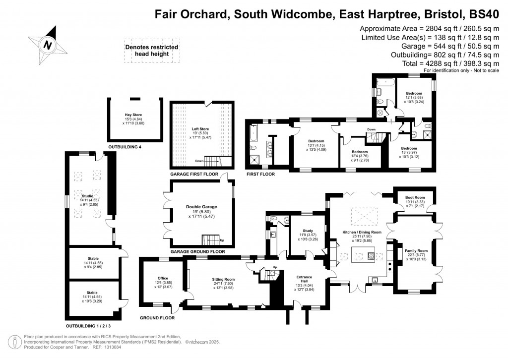 Floorplans For East Harptree, Bristol, Somerset