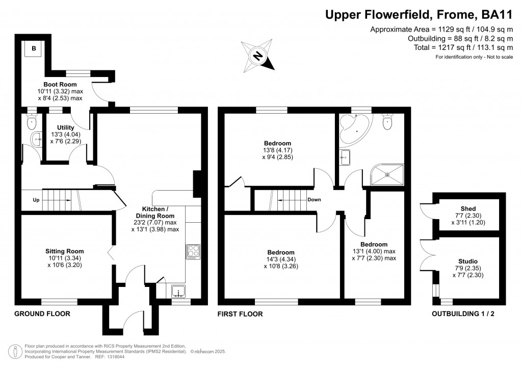 Floorplans For Nunney, Frome, Somerset