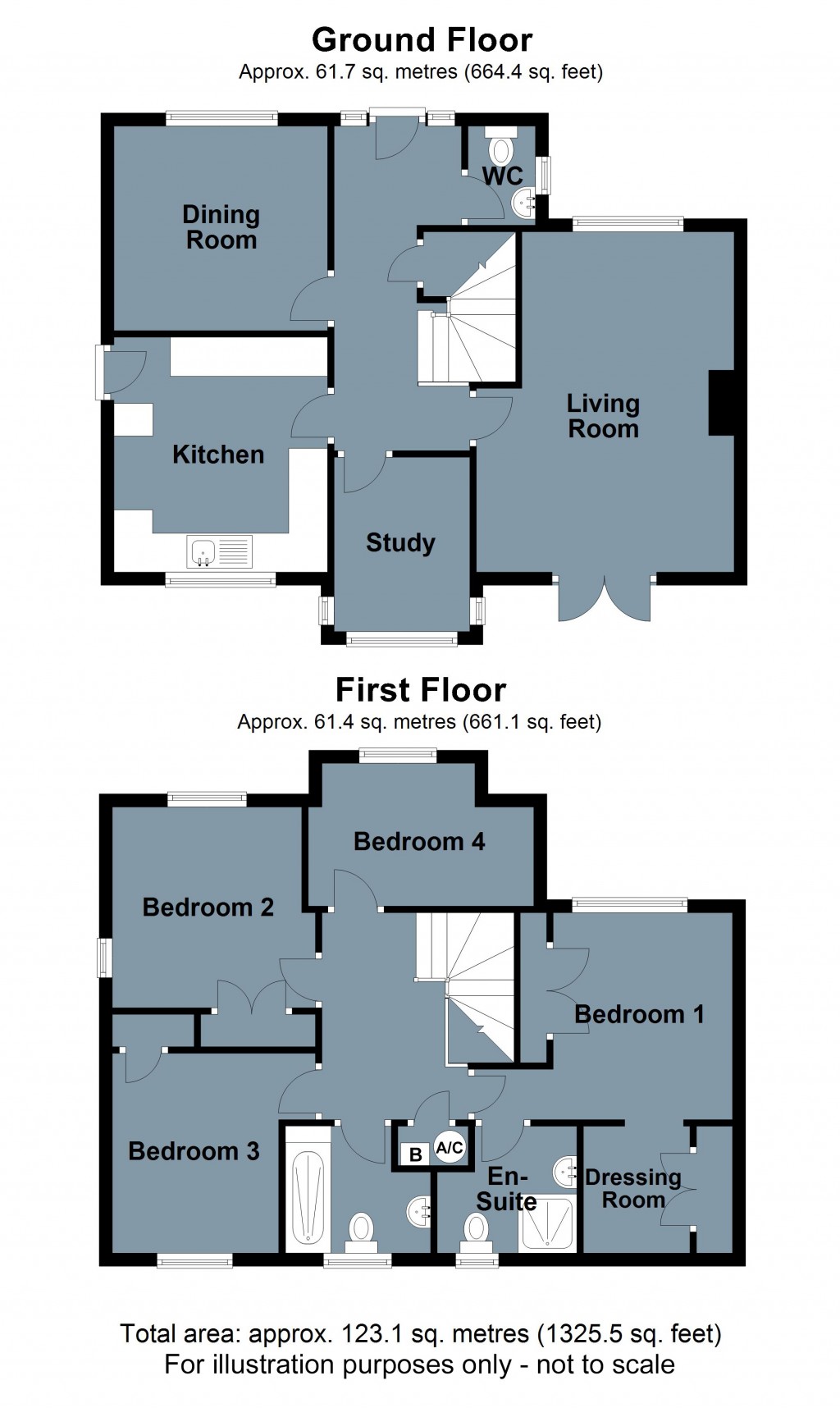Floorplans For Starrs Mead, Battle, East Sussex