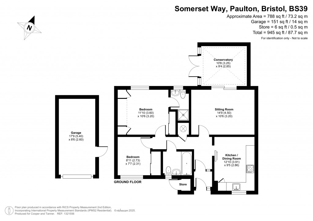 Floorplans For Somerset Way, Paulton, Bristol, Somerset