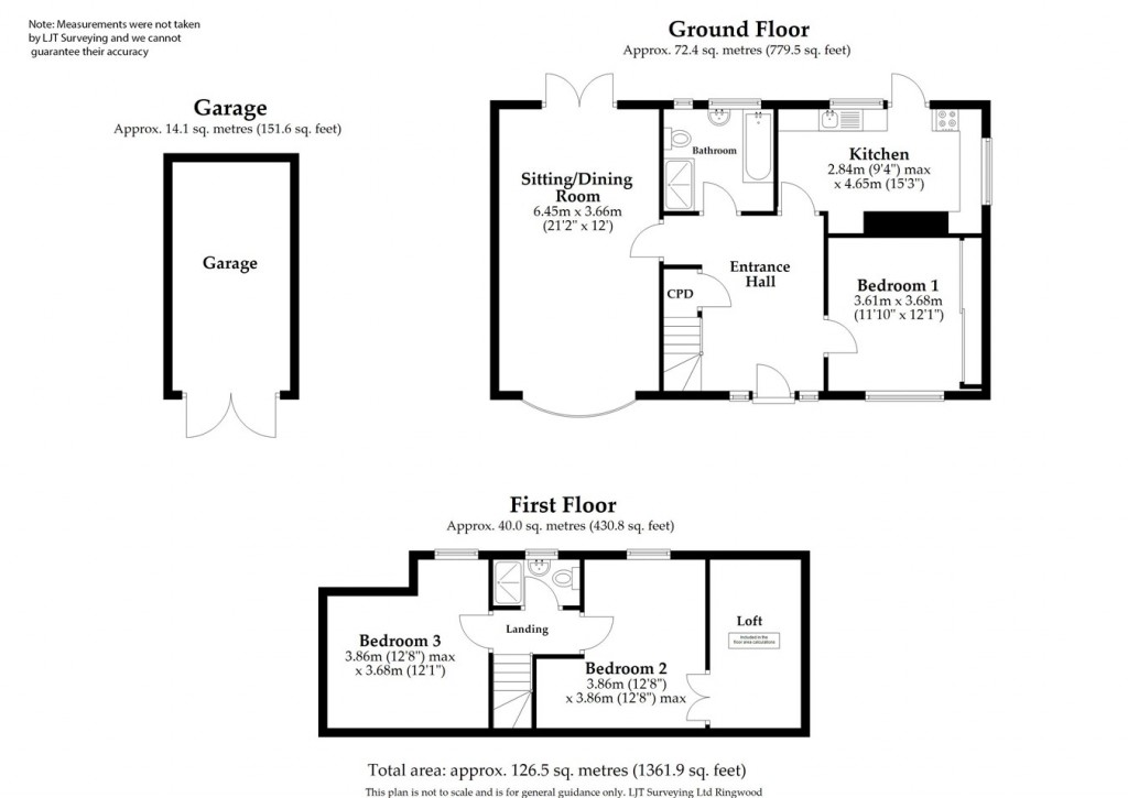 Floorplans For Sandy Lane, Ashley Heath, Ringwood, BH24