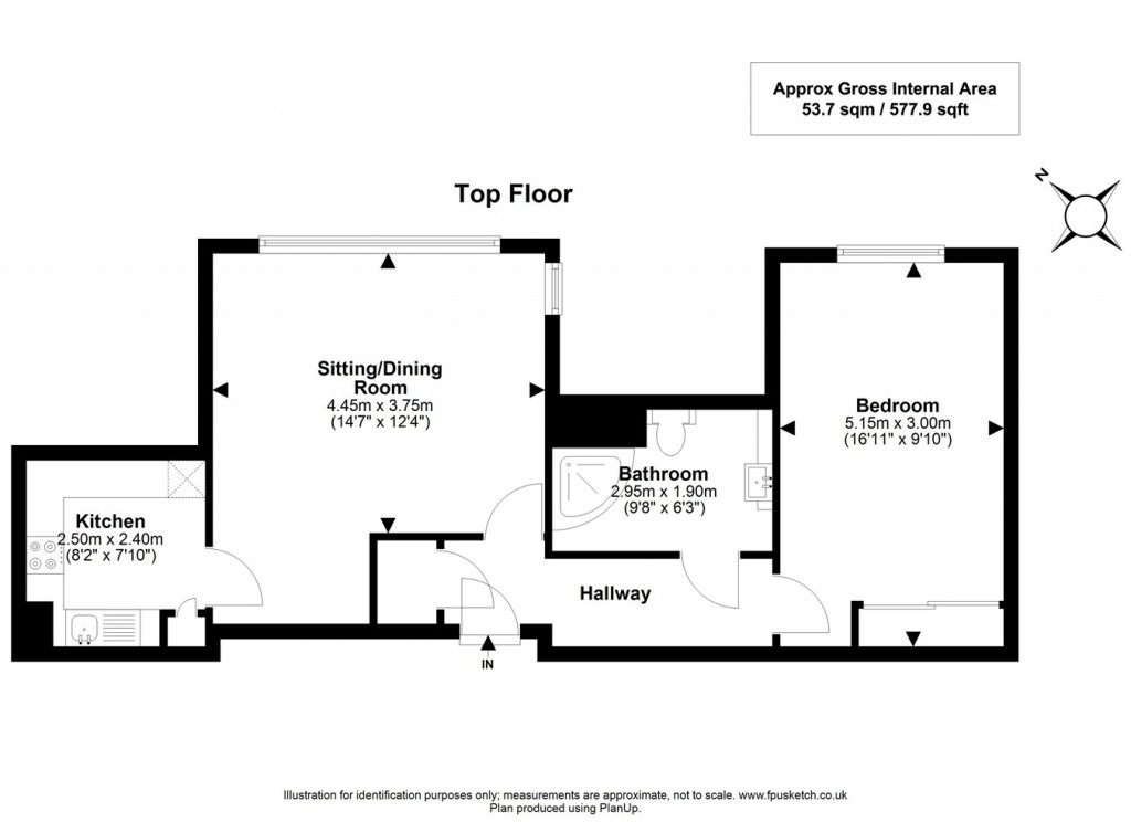 Floorplans For North Close, Lymington, SO41