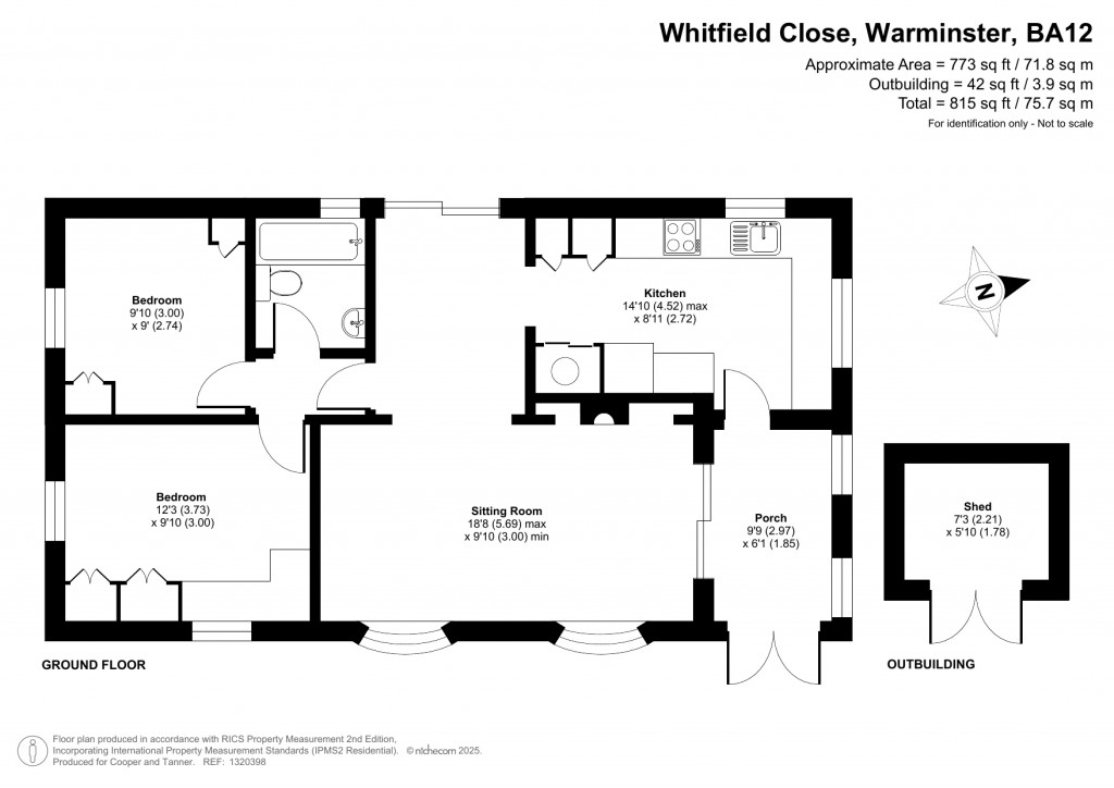 Floorplans For Whitfield Close, Warminster, Wiltshire