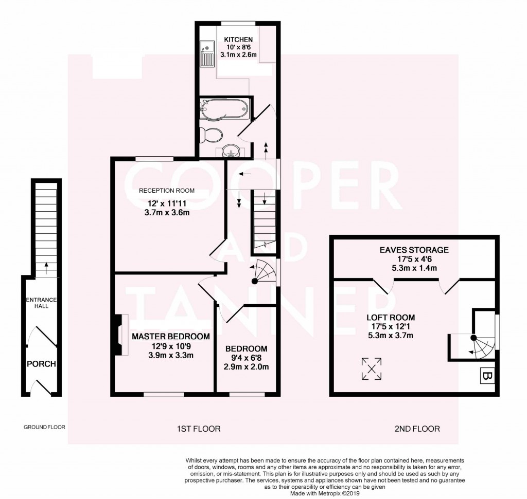 Floorplans For Middle Leigh, Street, Somerset