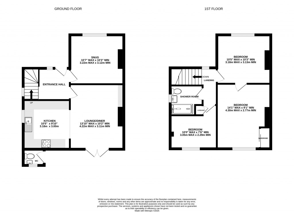 Floorplans For The Close, Glastonbury, Somerset
