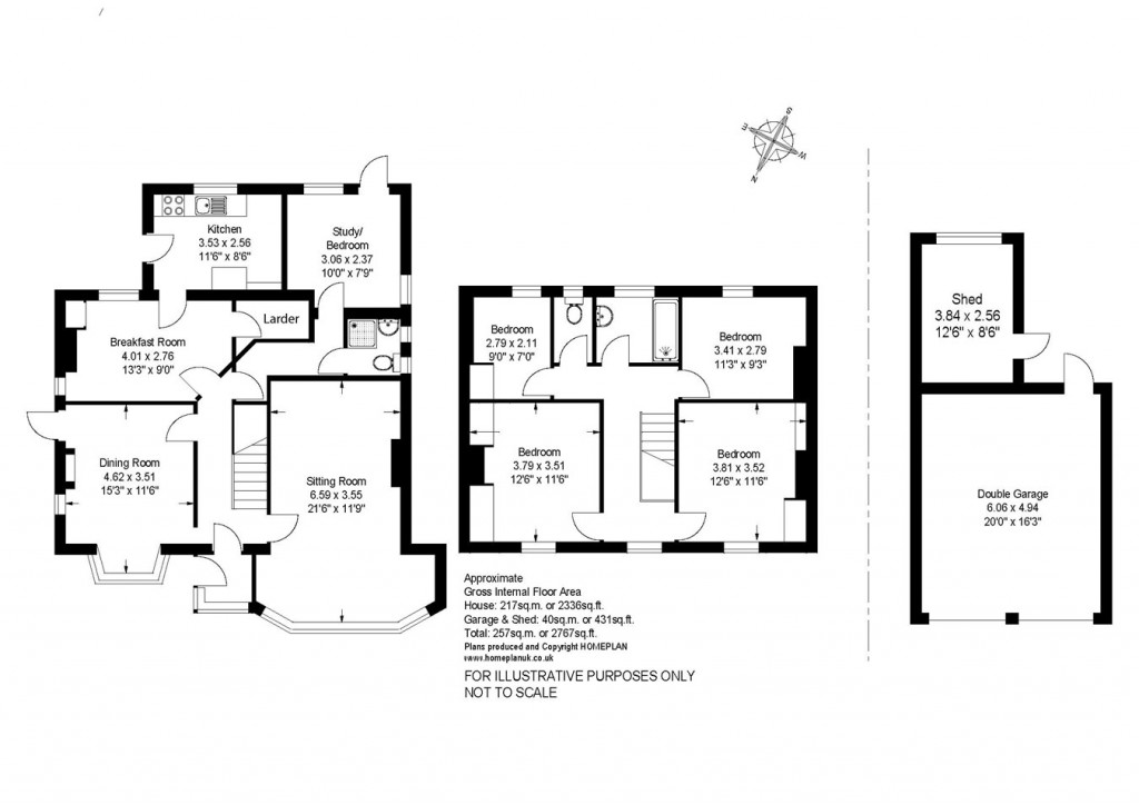 Floorplans For Martins Road, Brockenhurst, SO42