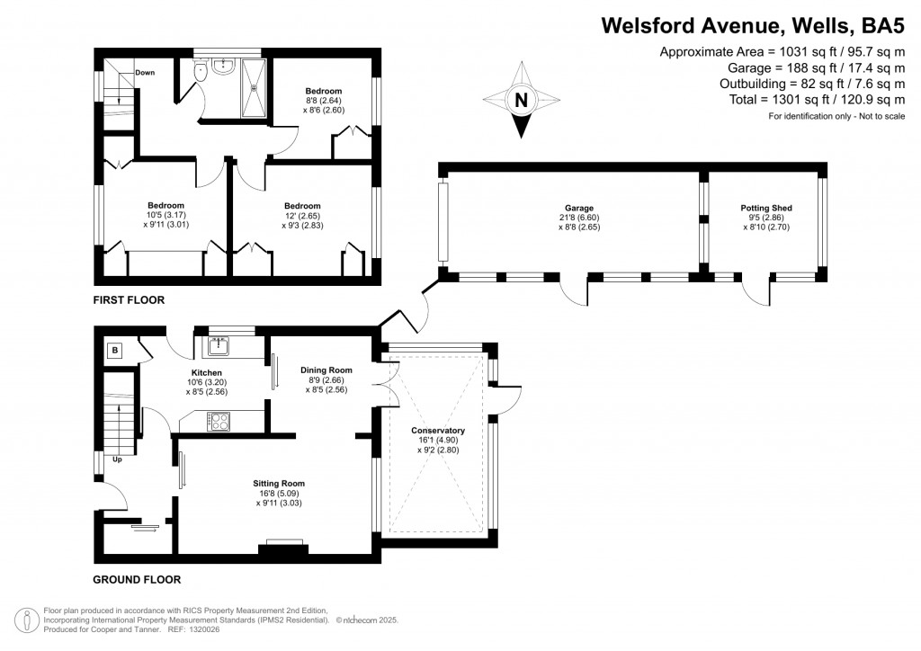 Floorplans For Welsford Avenue, Wells, Somerset