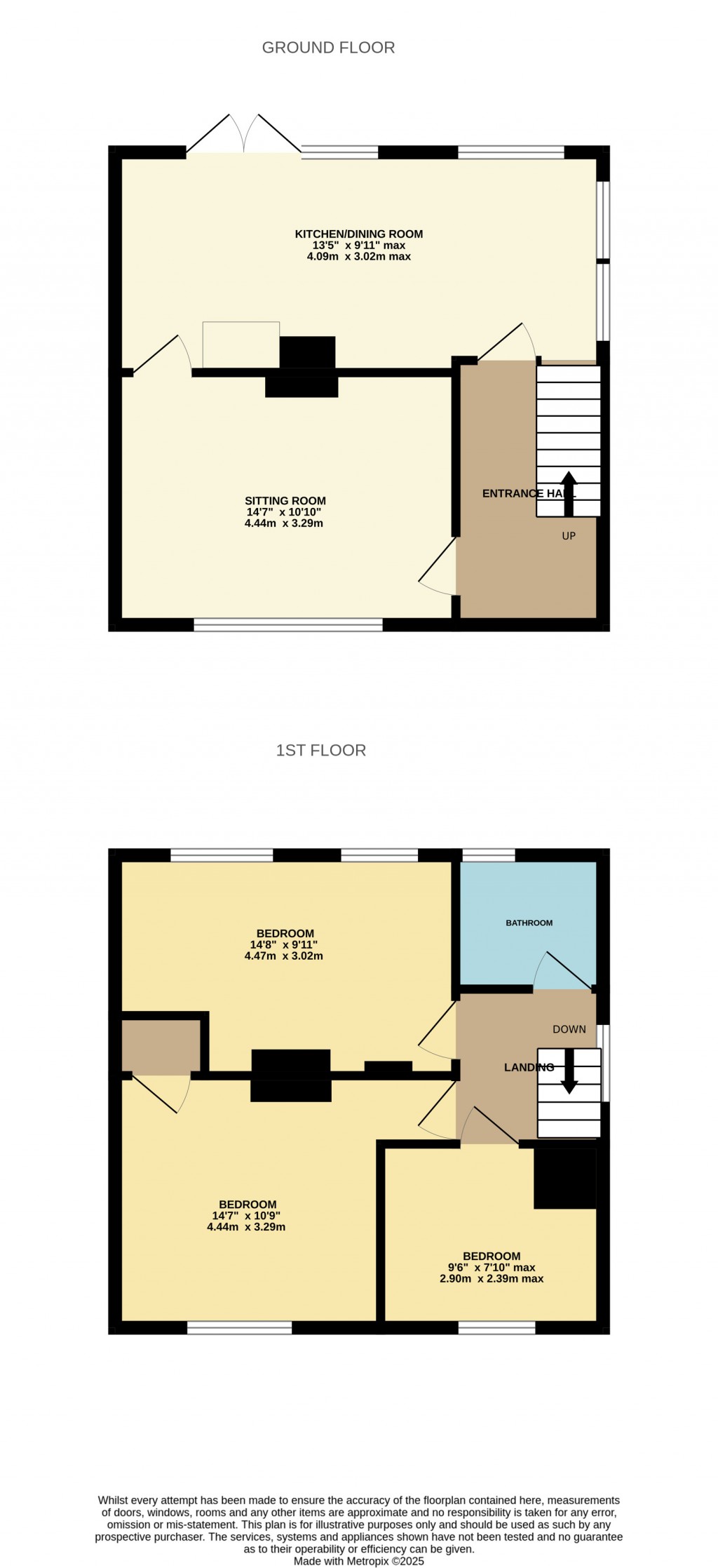 Floorplans For Sunnymead, Oakhill, Somerset