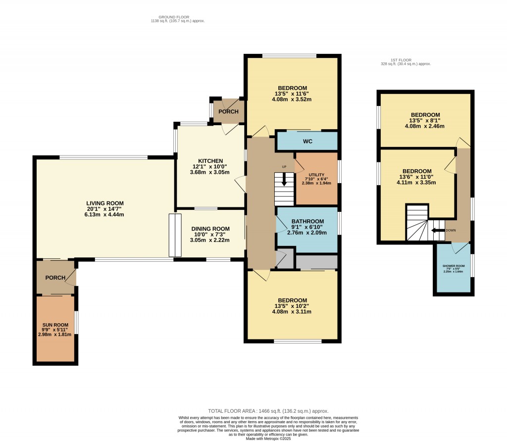 Floorplans For Beech Road, Shipham, Somerset