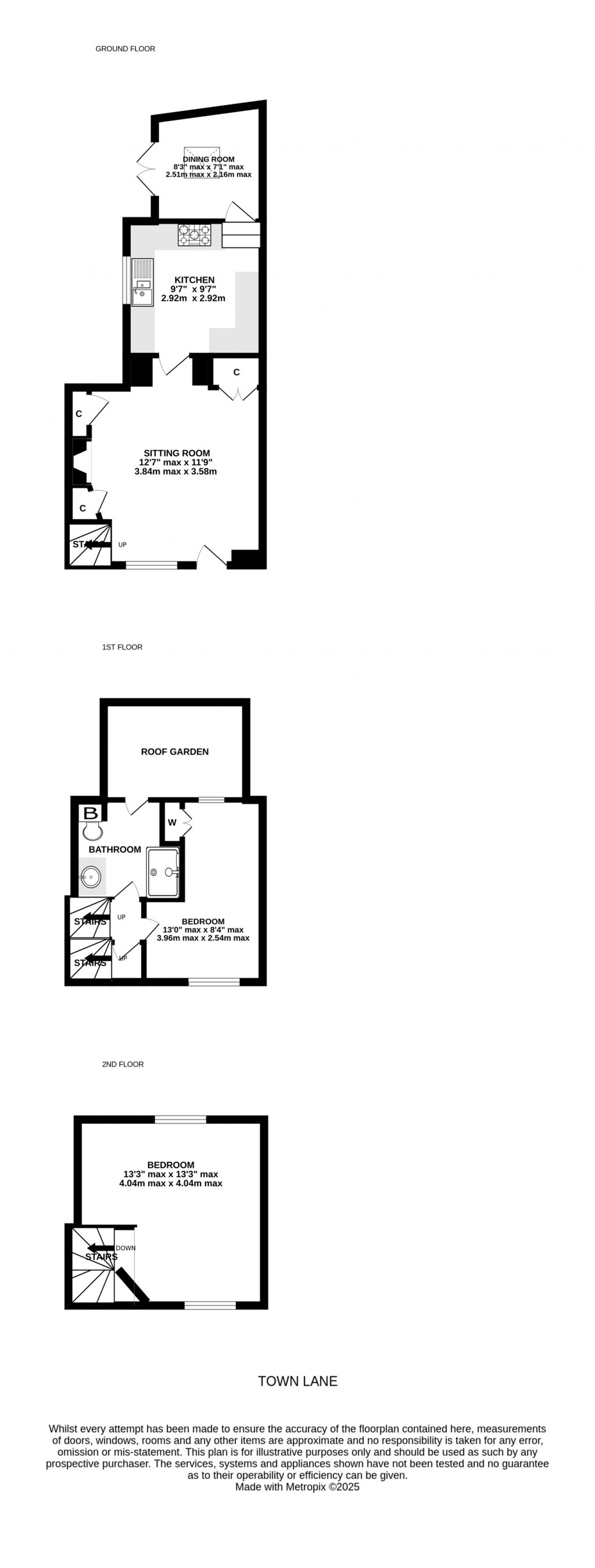 Floorplans For Town Lane, Shepton Mallet, Somerset