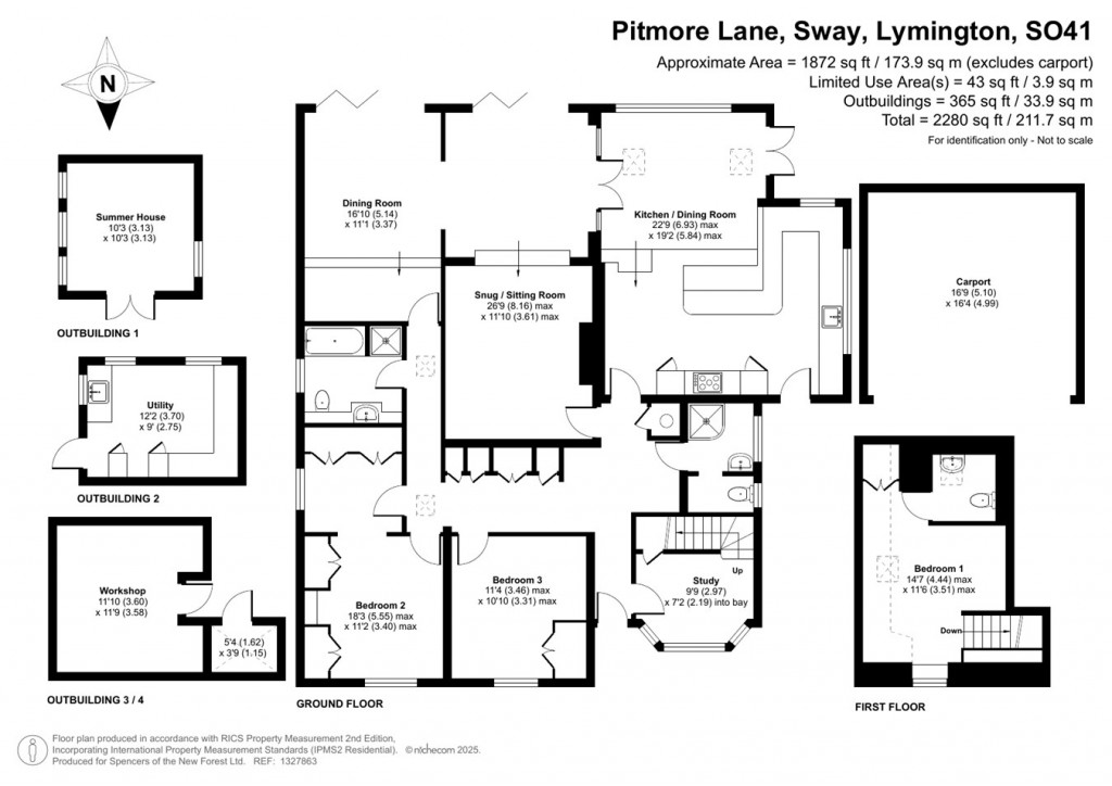 Floorplans For Pitmore Lane, Sway, Lymington, SO41