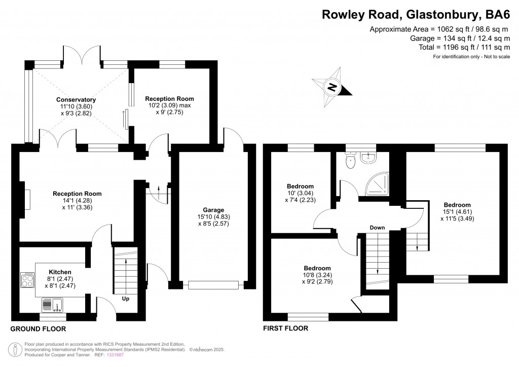 Floorplans For Rowley Road, Glastonbury, Somerset