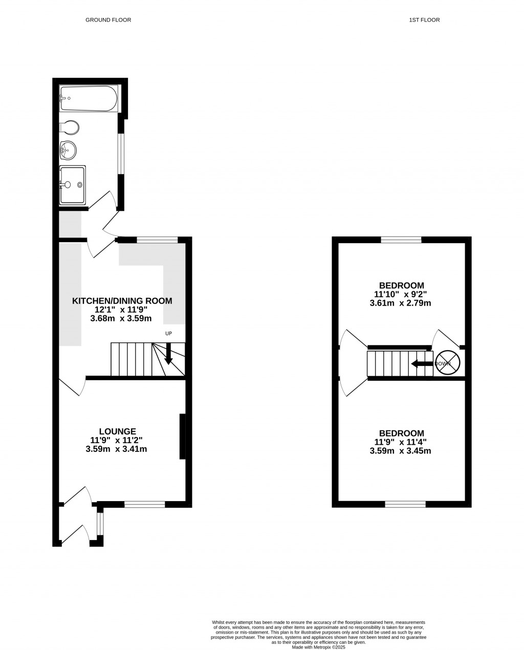 Floorplans For Charlton Road, Midsomer Norton, Radstock, Somerset