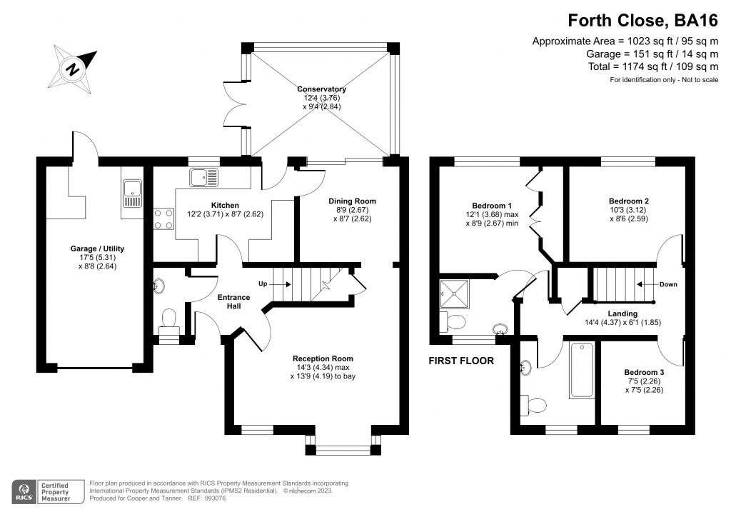 Floorplans For Forth Close, Street, Somerset
