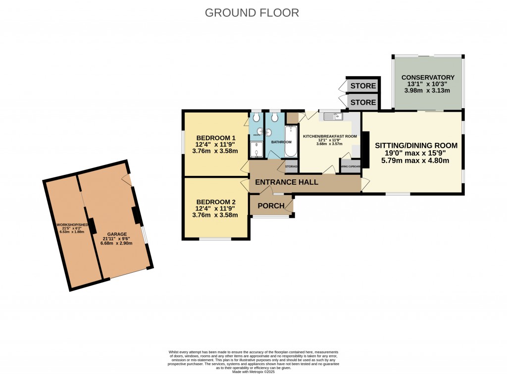 Floorplans For Whitstone Road, Shepton Mallet, Somerset