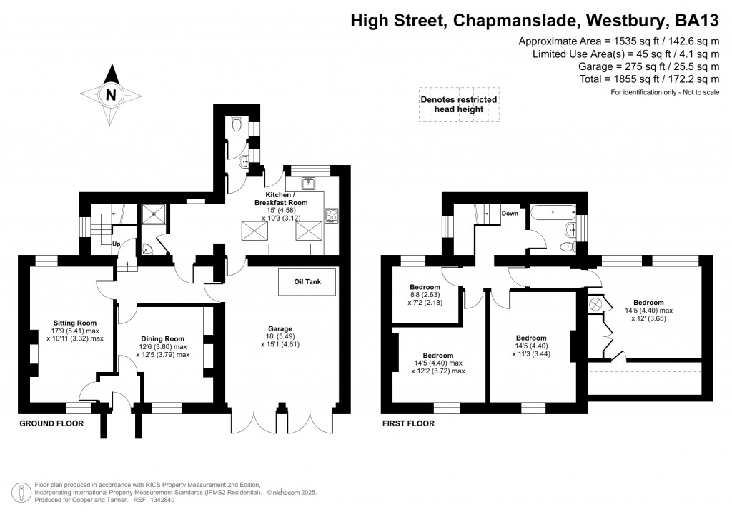 Floorplans For Chapmanslade, Westbury, Wiltshire
