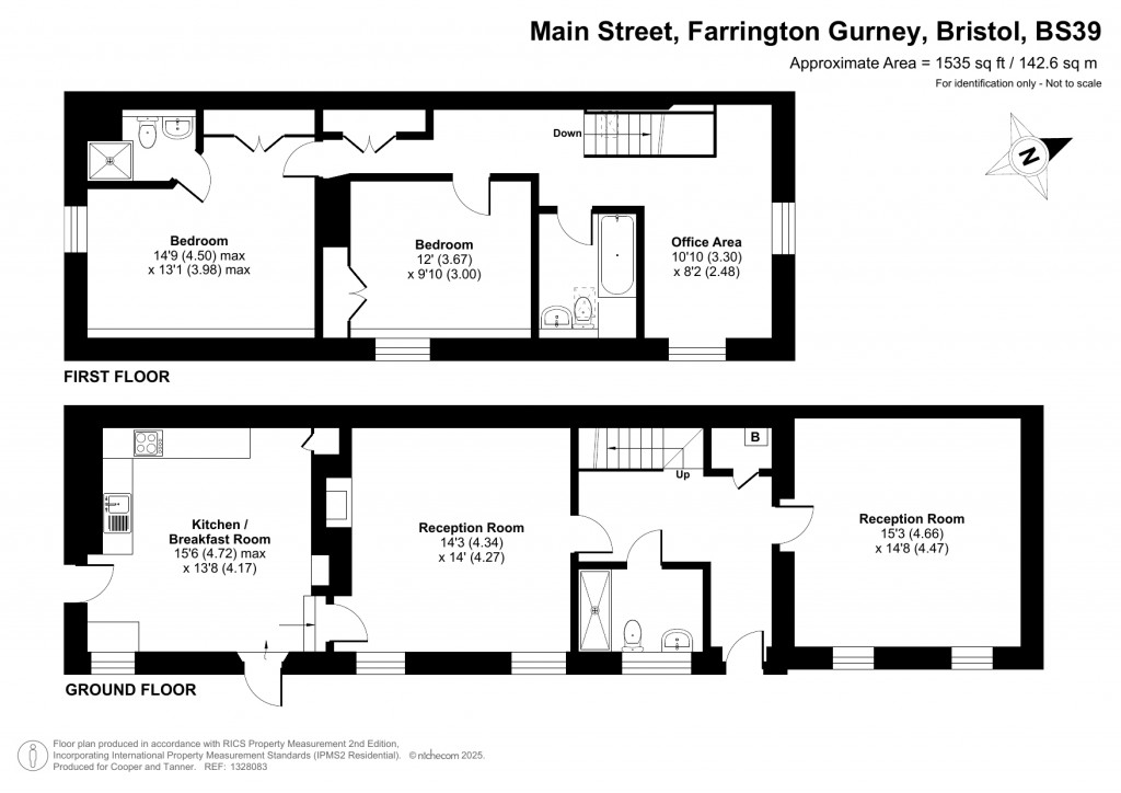 Floorplans For Main Street, Farrington Gurney, Bristol, Somerset