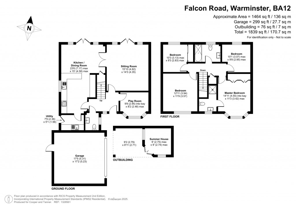 Floorplans For Falcon Road, Warminster, Wiltshire