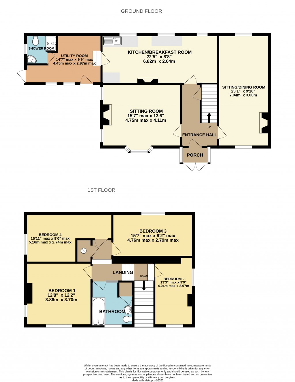 Floorplans For Whitstone Hill, Pilton, Somerset