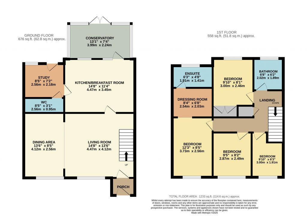 Floorplans For Mill Stream Close, Axbridge, Somerset