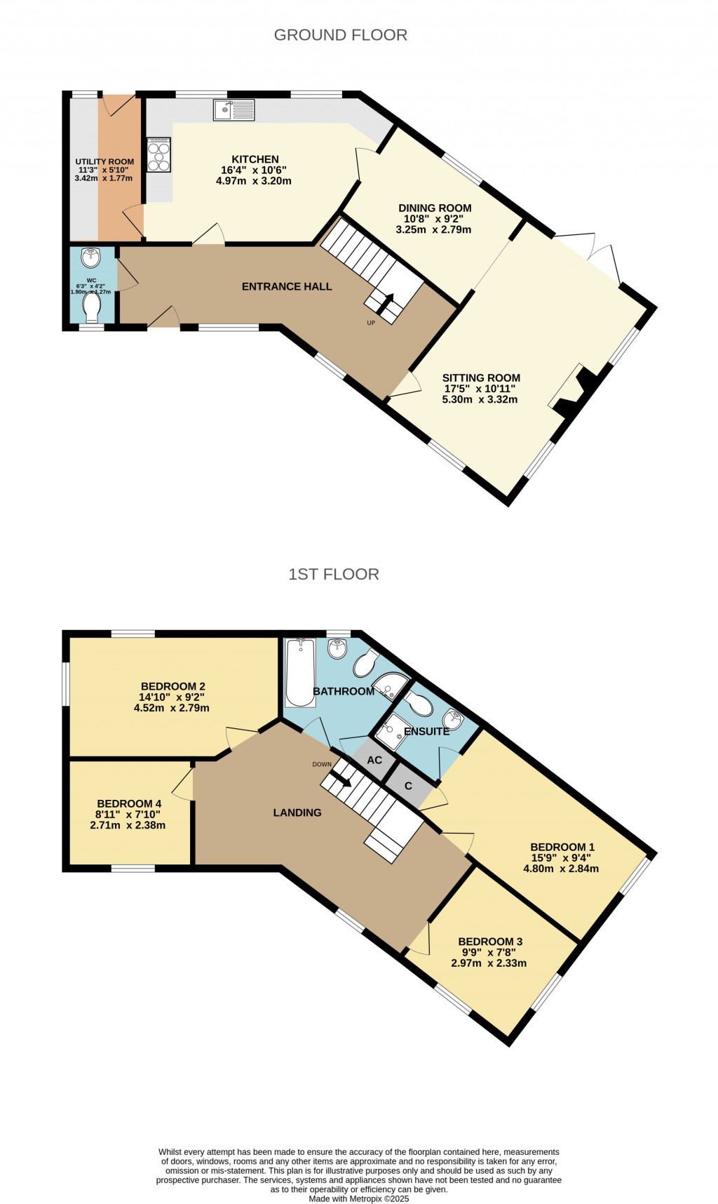 Floorplans For Fernleigh Close, Evercreech, Somerset