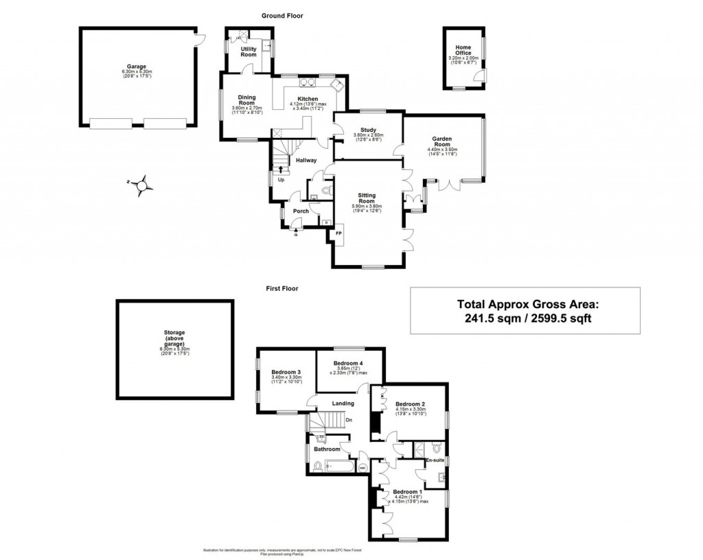 Floorplans For Dock Lane, Beaulieu, Brockenhurst, SO42