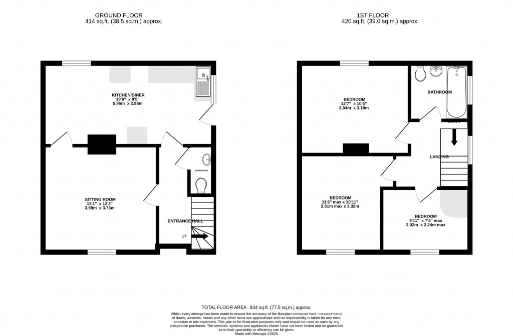 Floorplans For Beacon View, Coleford, Radstock, Somerset