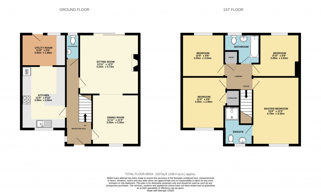 Floorplans For West End, Street, Somerset