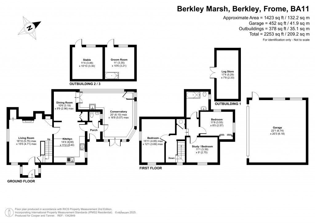 Floorplans For Berkley, Frome, Somerset