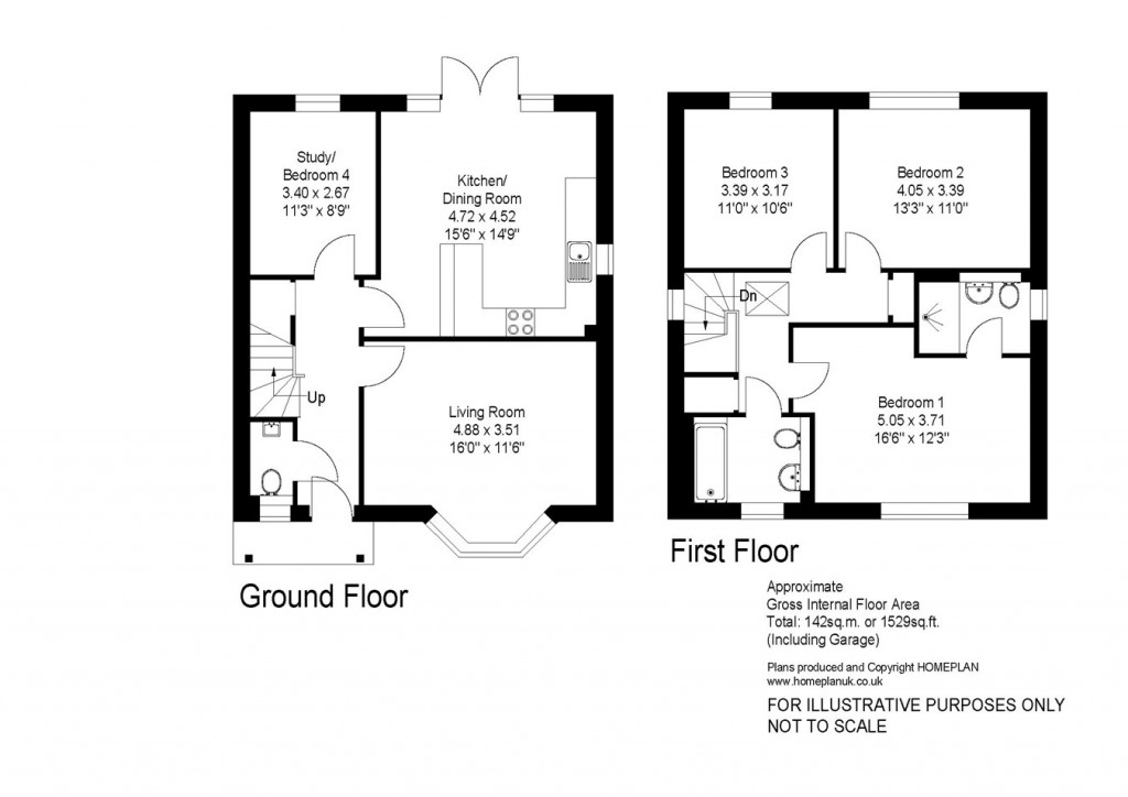 Floorplans For Kings Farm Lane, Hordle, Lymington, SO41