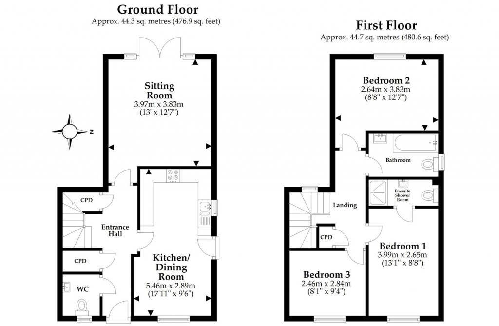 Floorplans For Christchurch Road, Ringwood, BH24