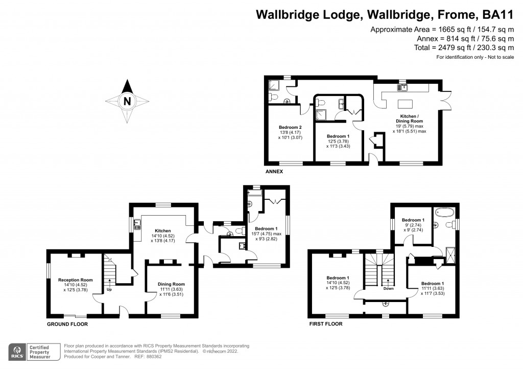 Floorplans For Wallbridge, Frome, Somerset