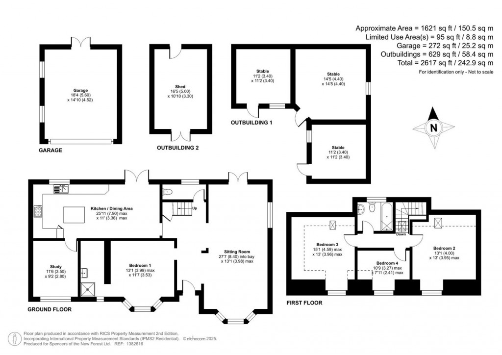 Floorplans For Tiptoe Road, Wootton, BH25