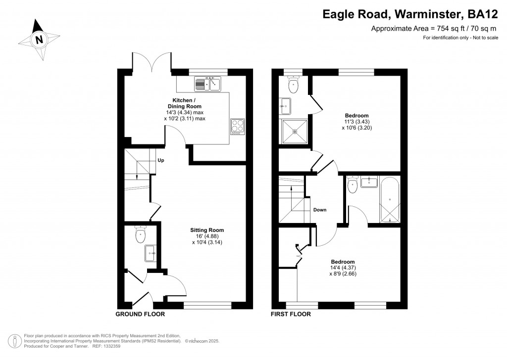 Floorplans For Eagle Road, Warminster, Wiltshire