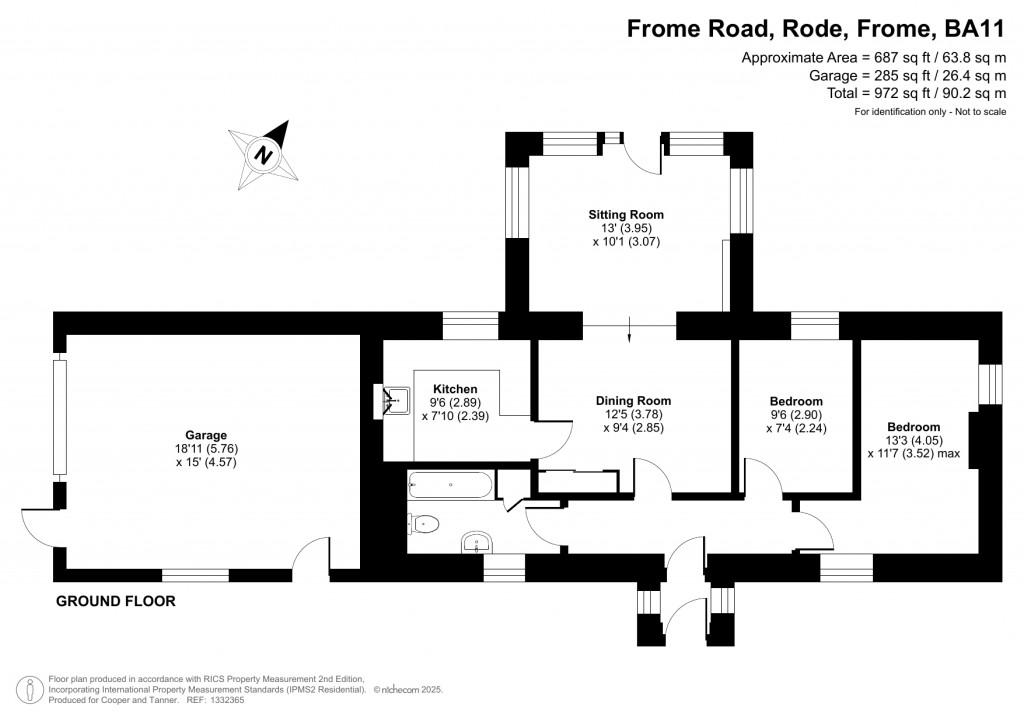 Floorplans For Rode, Frome, Somerset