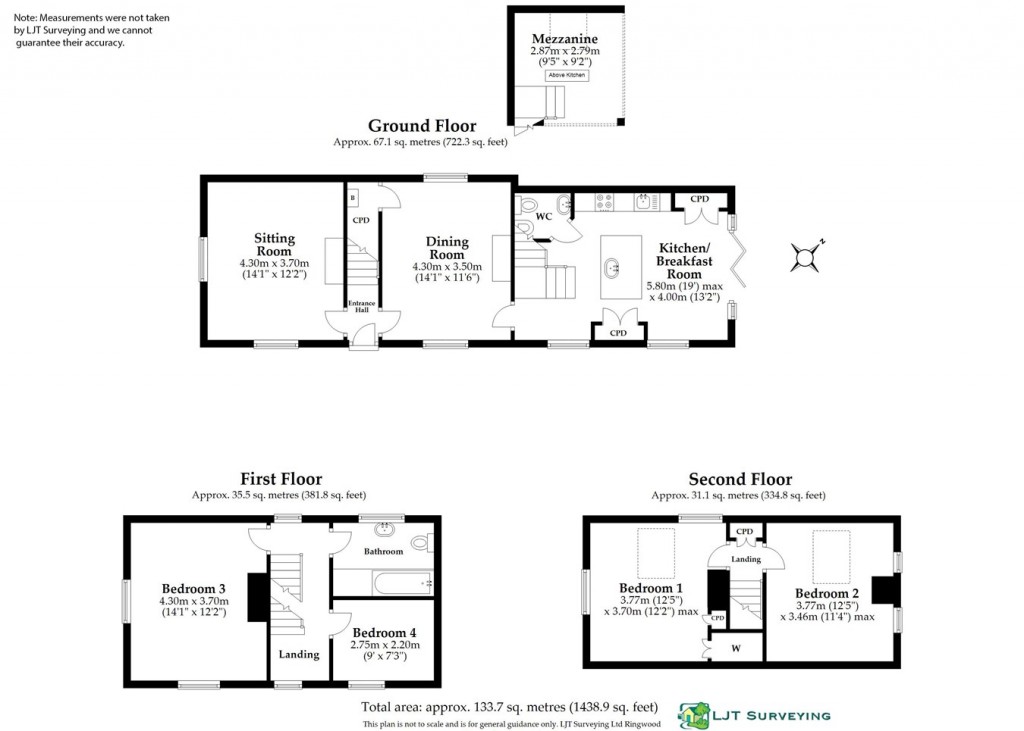 Floorplans For Emery Down, Lyndhurst , SO43