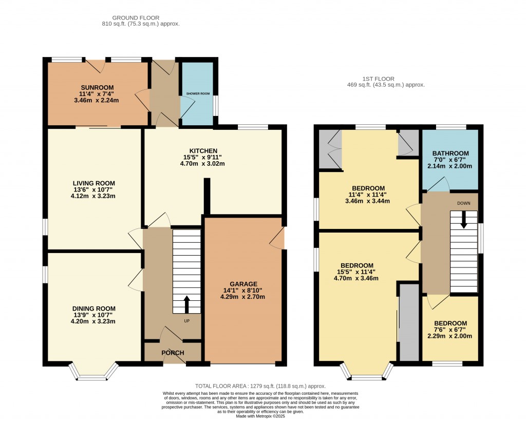Floorplans For Upper New Road, Cheddar, Somerset