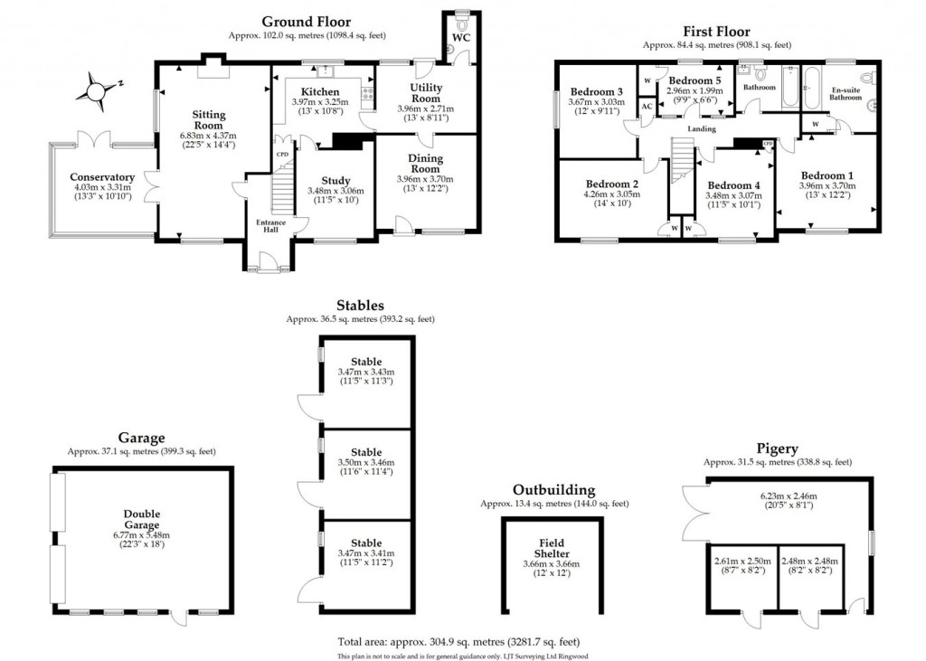 Floorplans For Bleak Hill, Harbridge, Ringwood, BH24