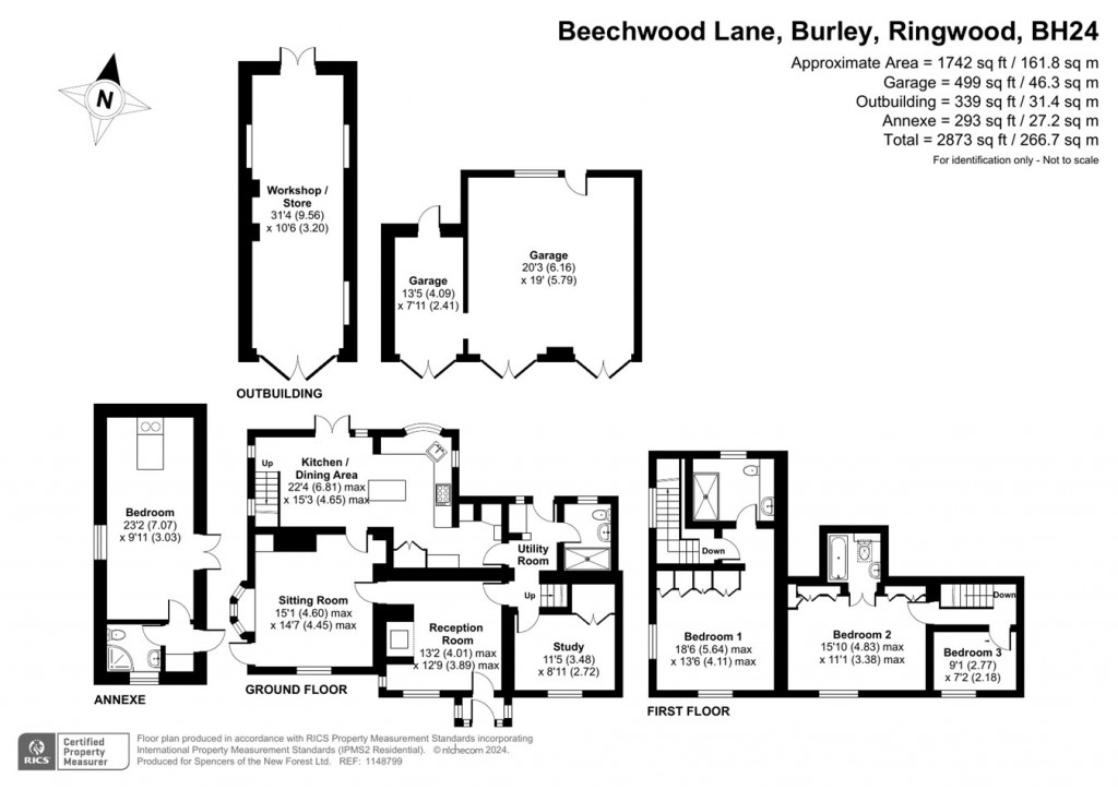 Floorplans For Beechwood Lane, Burley, Ringwood, BH24