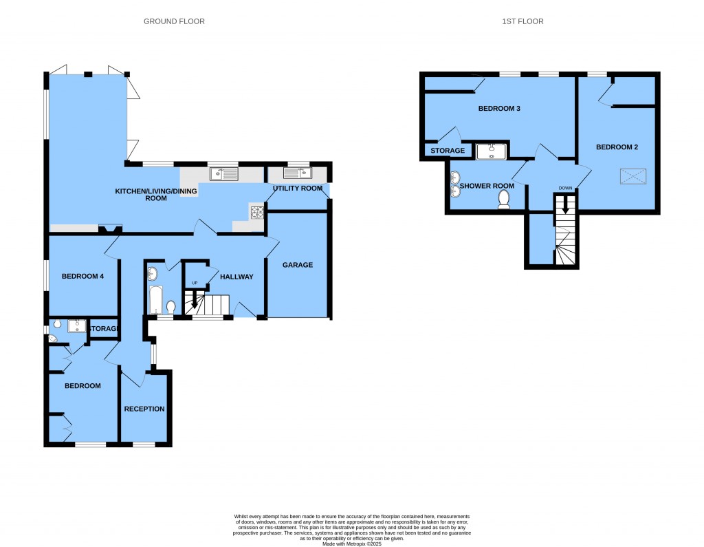 Floorplans For Oakland Drive, Robertsbridge, East Sussex