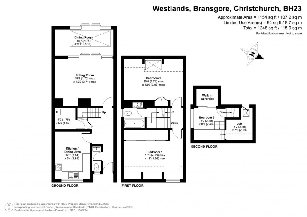 Floorplans For Westlands, Bransgore, Christchurch, BH23