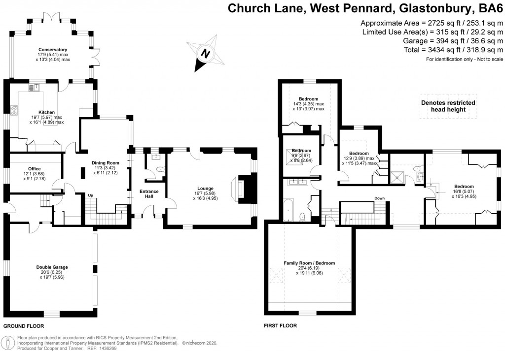 Floorplans For Pullens Orchard, West Pennard, Somerset