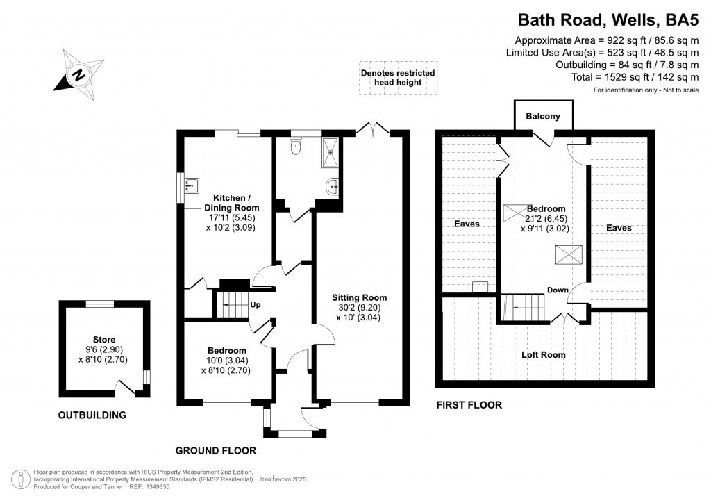 Floorplans For Bath Road, Wells, Somerset