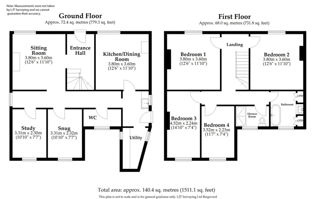 Floorplans For Station Road, Fordingbridge, SP6
