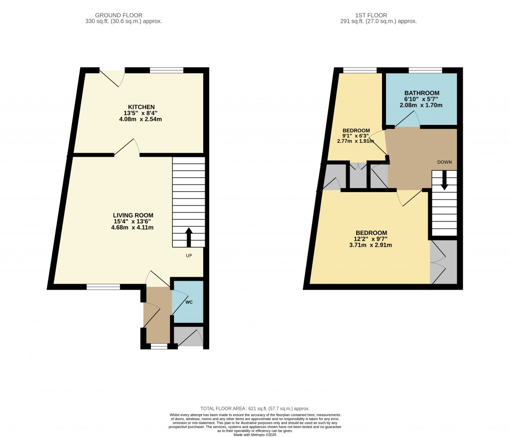 Floorplans For Symons Way, Cheddar, Somerset
