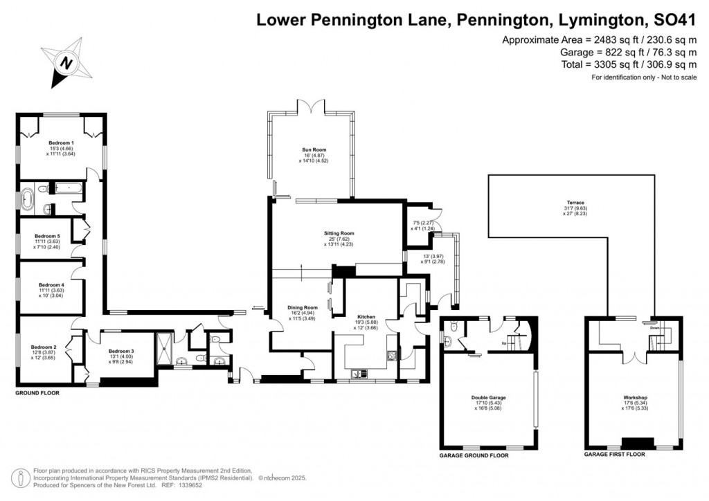 Floorplans For Lower Pennington Lane, Pennington, Lymington, SO41