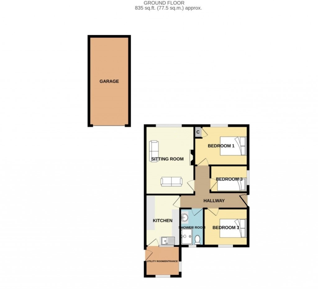 Floorplans For St Cleers Orchard, Somerton, Somerset