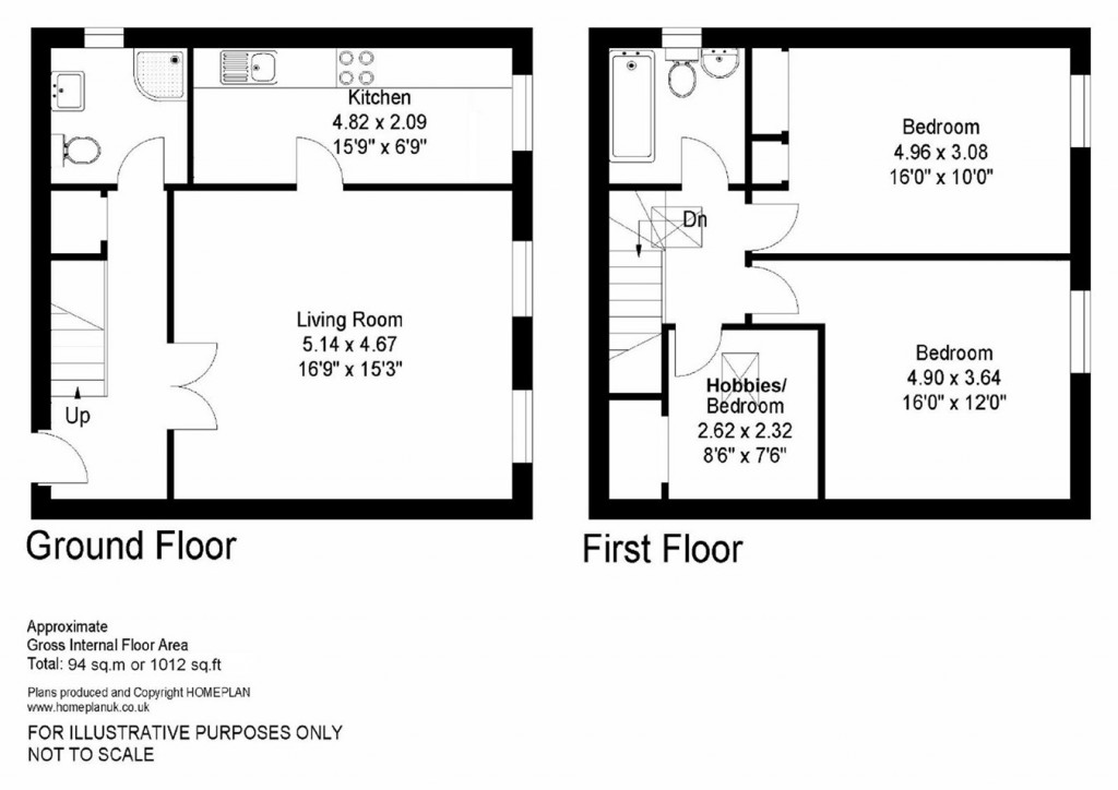 Floorplans For Gosport Street, Lymington, SO41