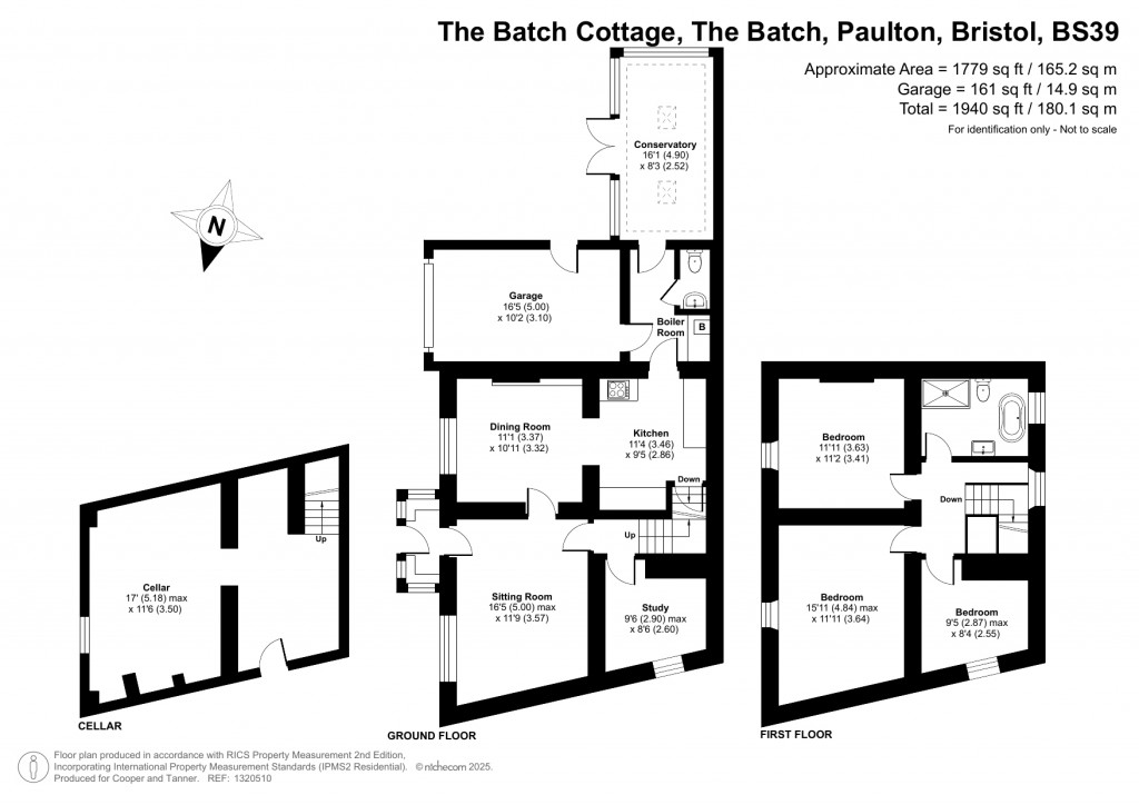 Floorplans For The Batch, Paulton, Bristol, Somerset